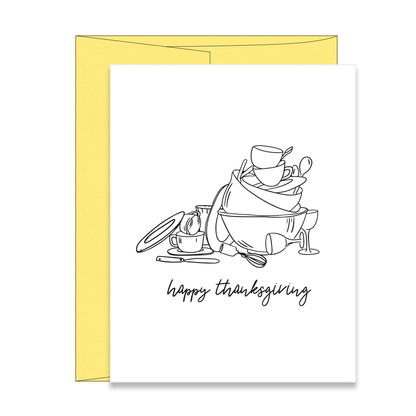 Happy Thanksgiving Funny Letterpress Card for Host