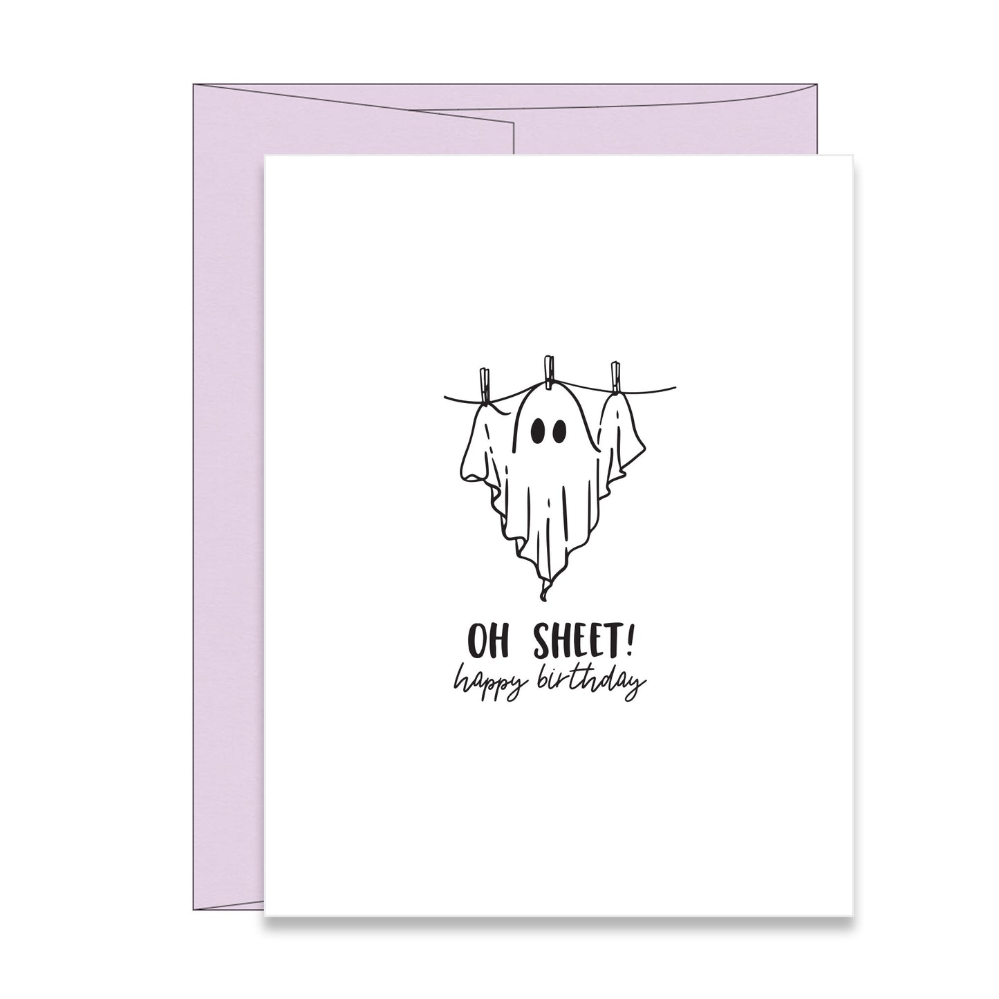 Funny Ghost Birthday Card