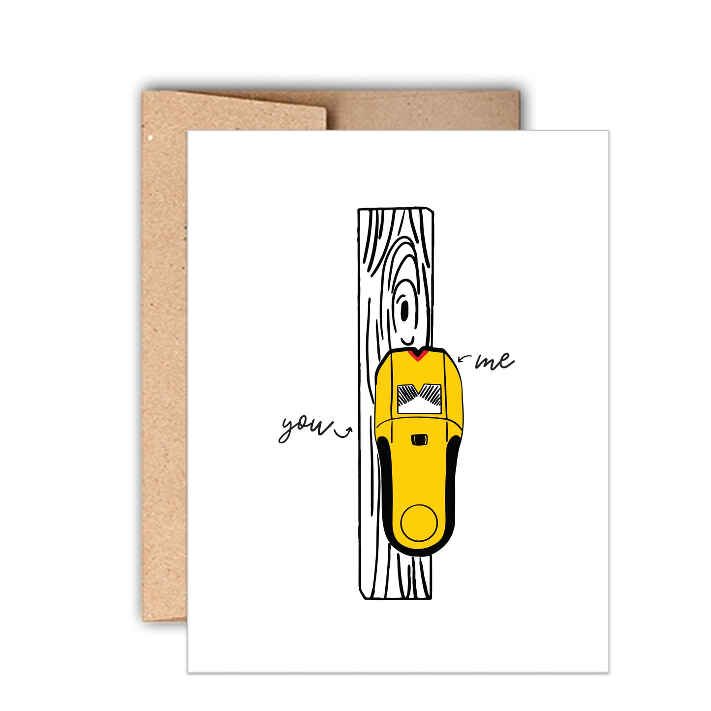 Stud Finder Valentine's Day Card