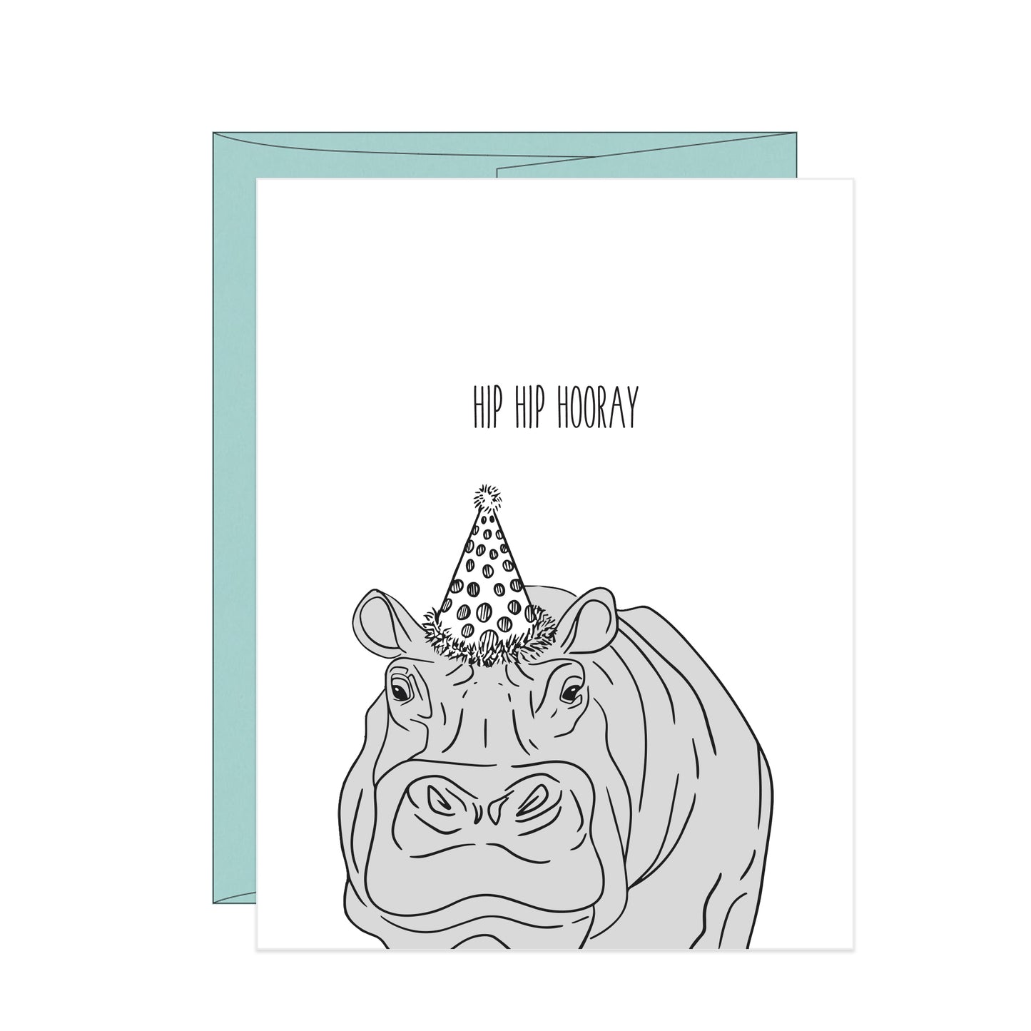 Happy Birthday Hippo Card