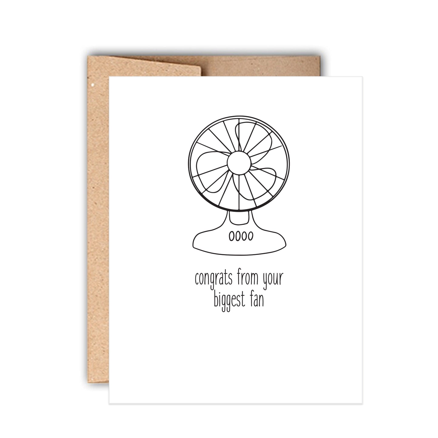 Biggest Fan Pun Graduation Card