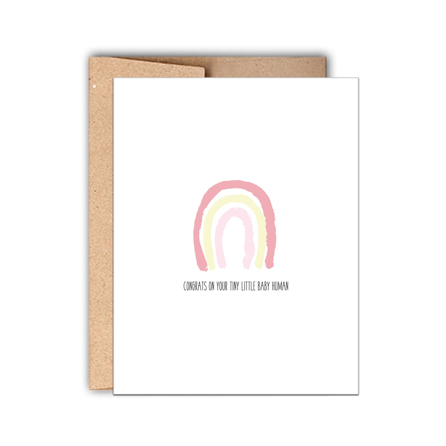Congrats on your Tiny Little Baby Human Baby Shower Card