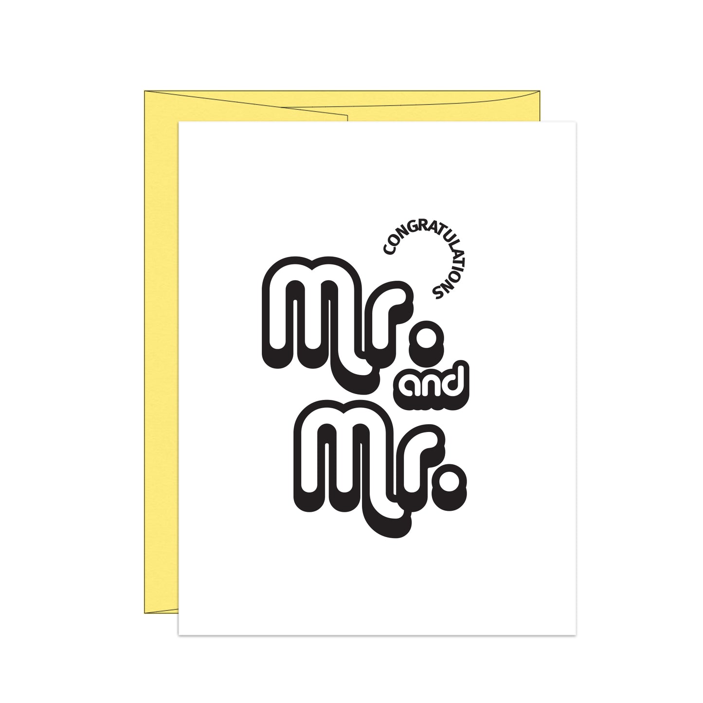 Congratulations Mr. and Mr.