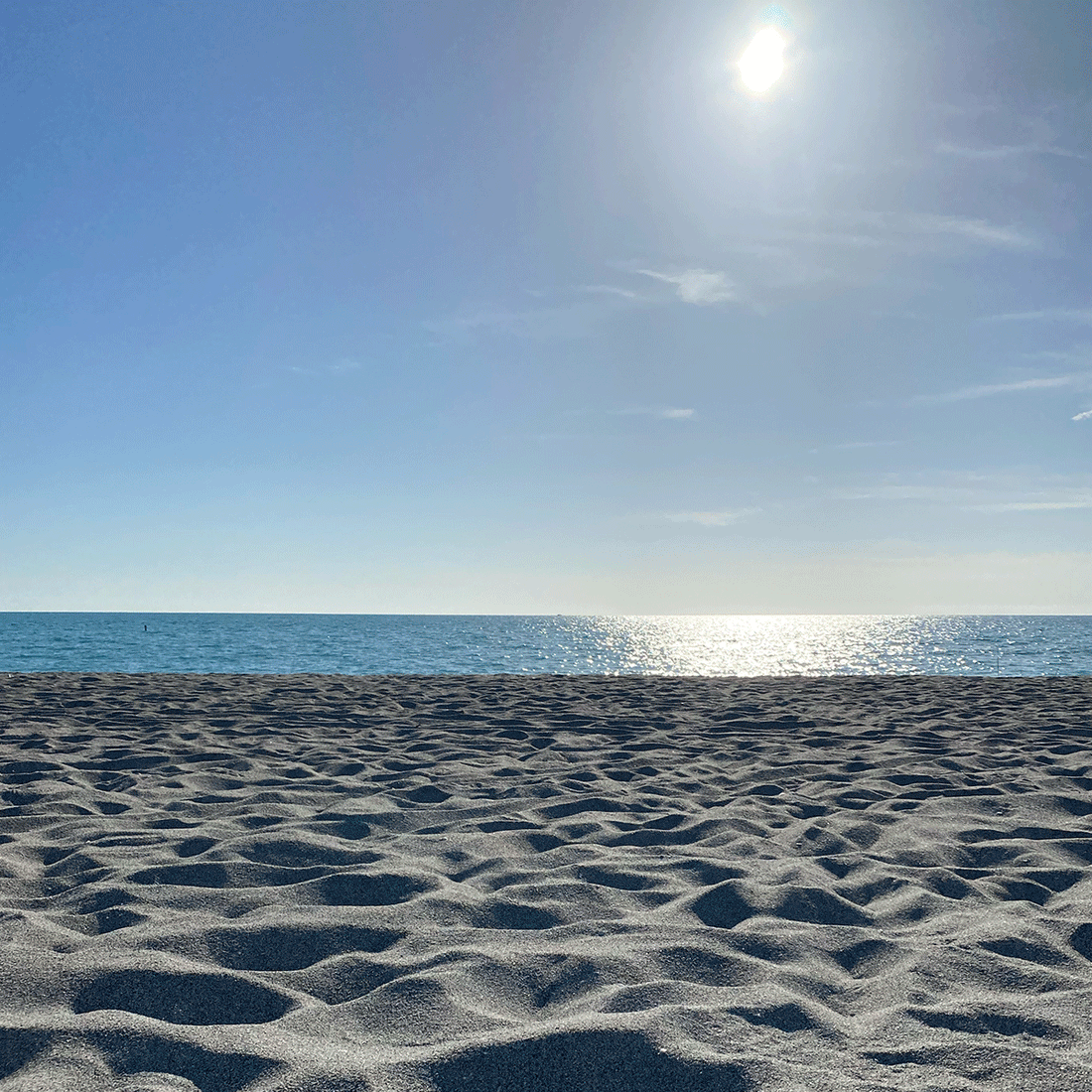 A sunny beach in Florida