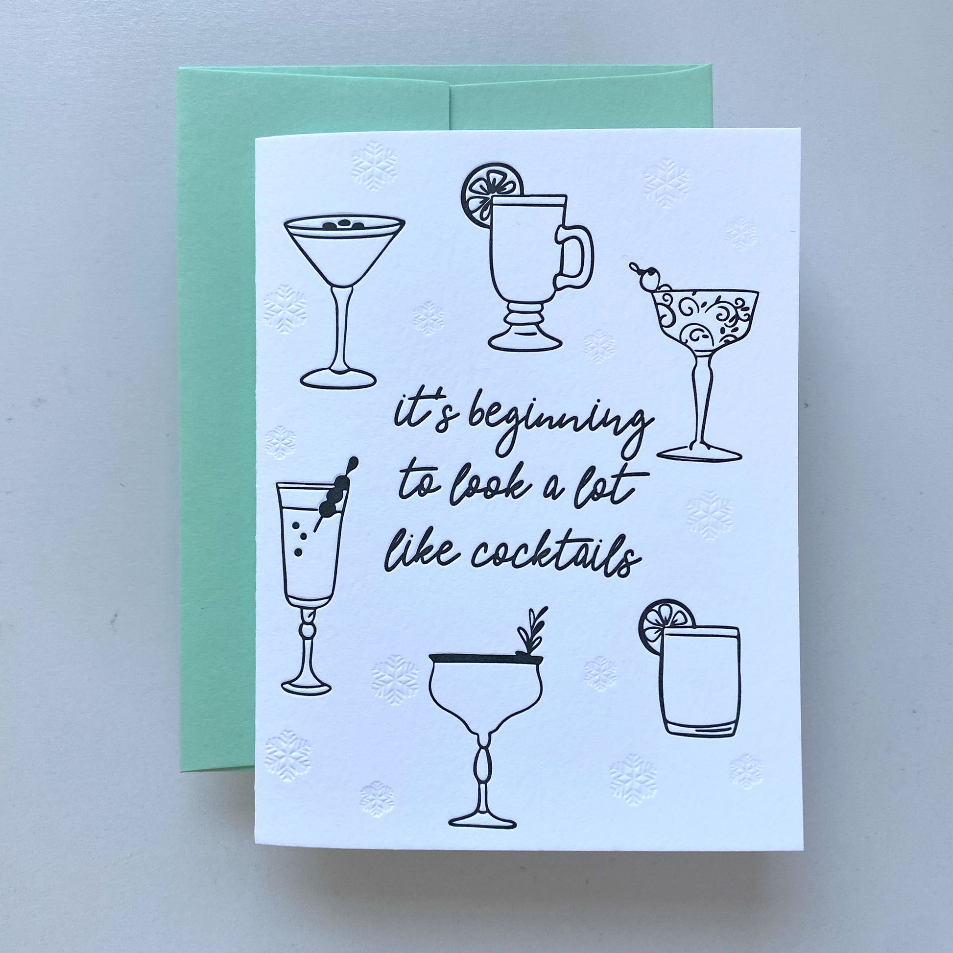 A lot Like Cocktails Christmas Card