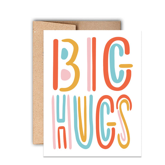 Big Hugs Encouragement Card