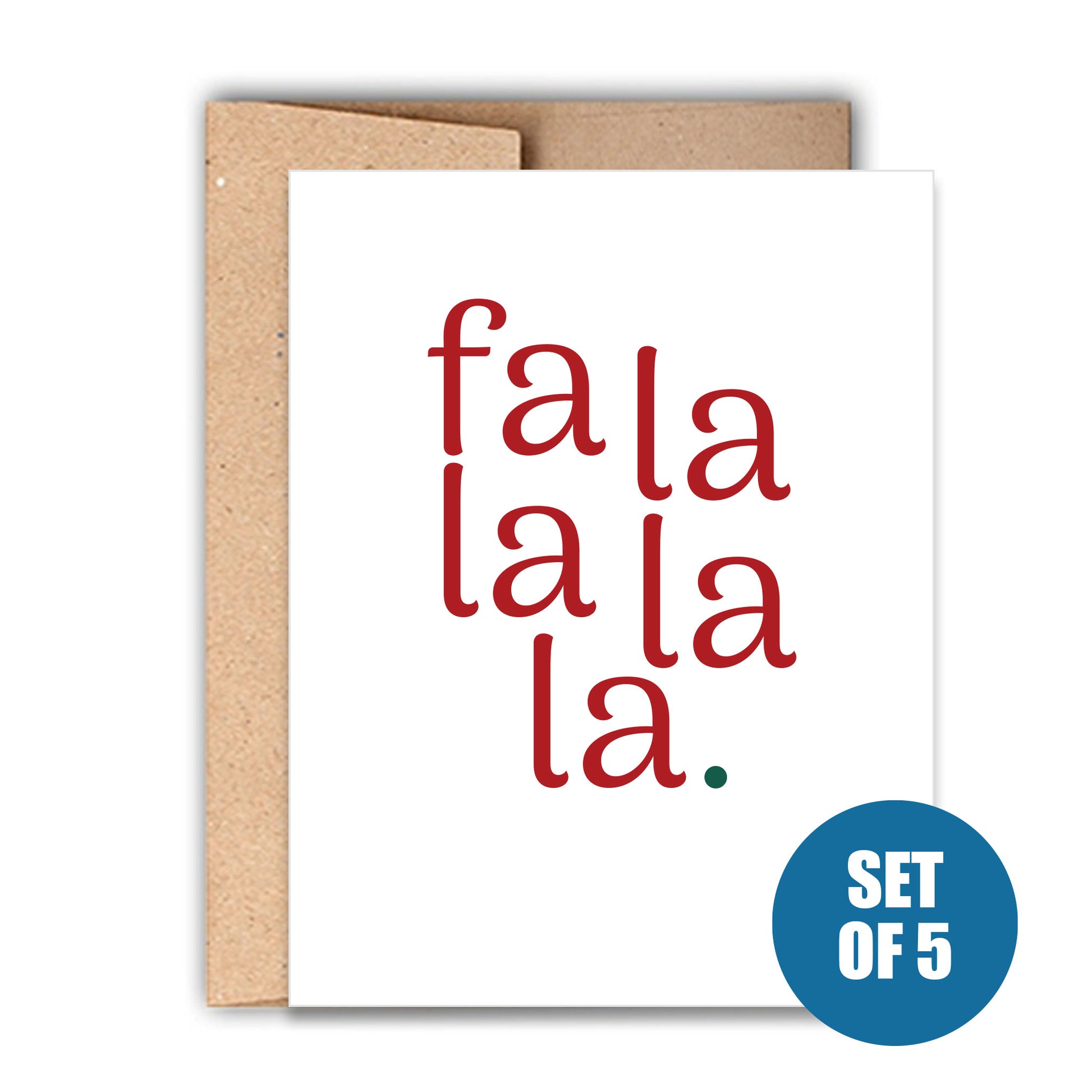 Fa La La La Holiday Letterpress Card Set