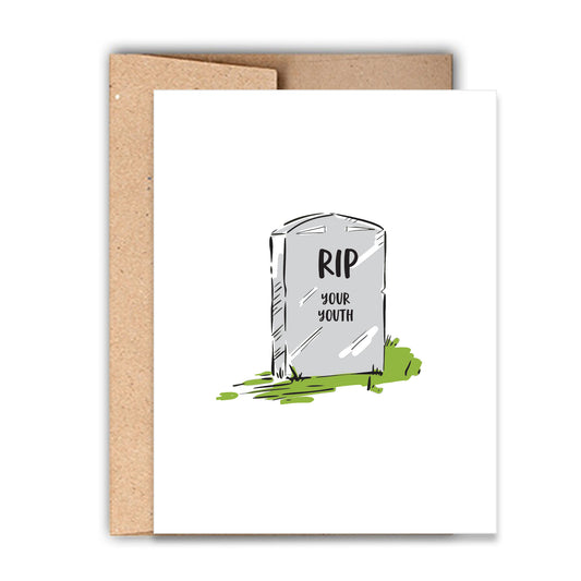 RIP Your Youth Funny Birthday Card