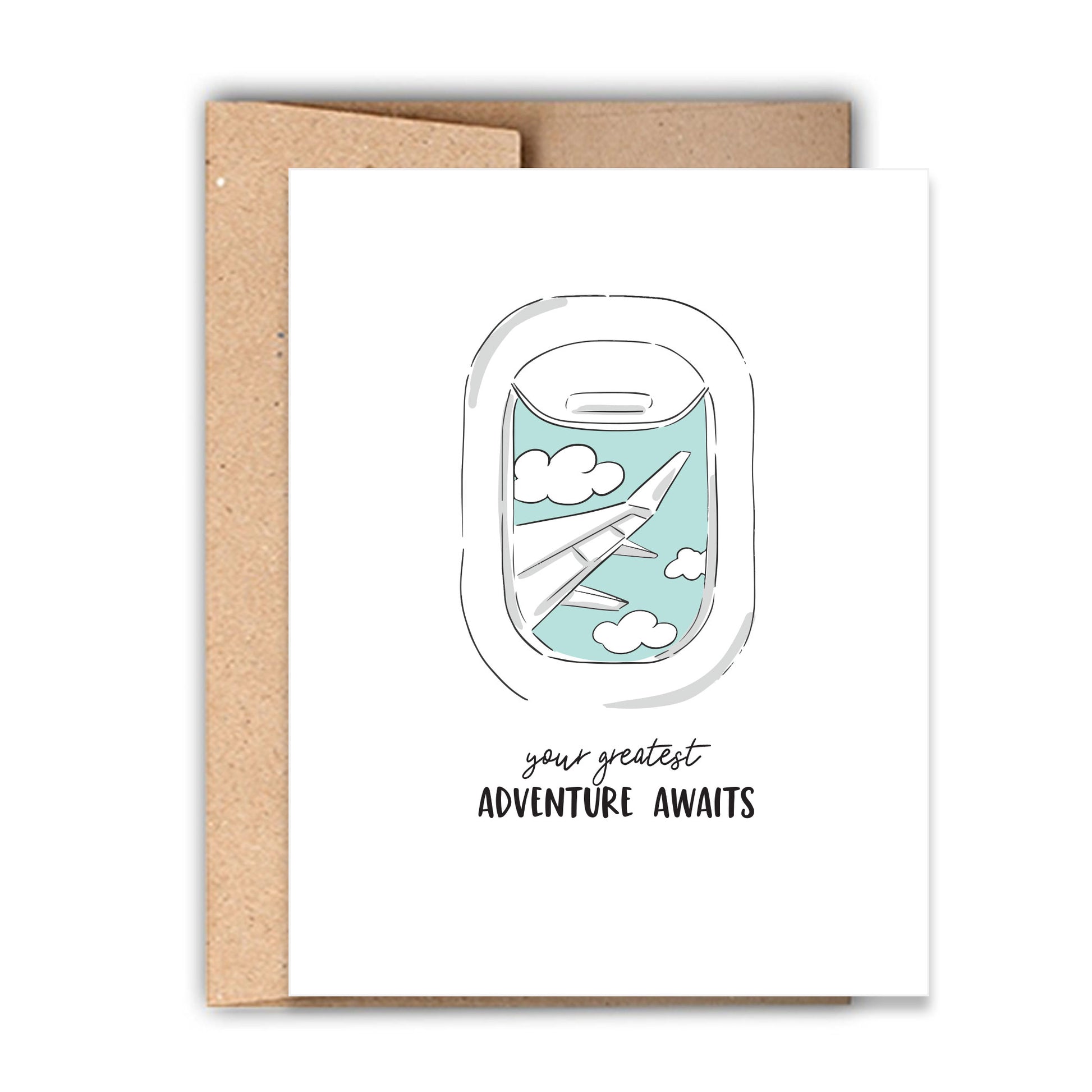 New Adventure Congratulations Letterpress Card