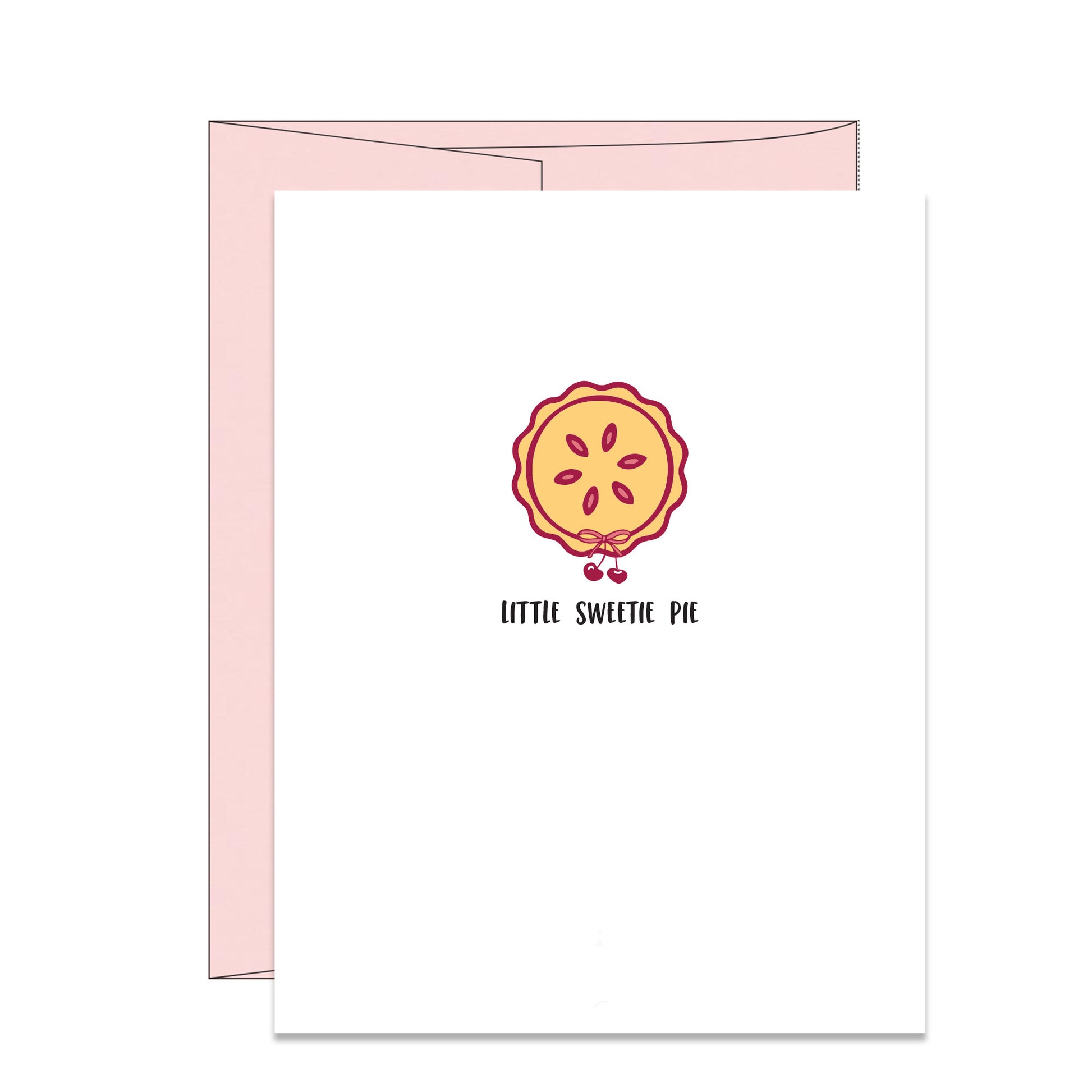 Little sweetie pie baby shower card