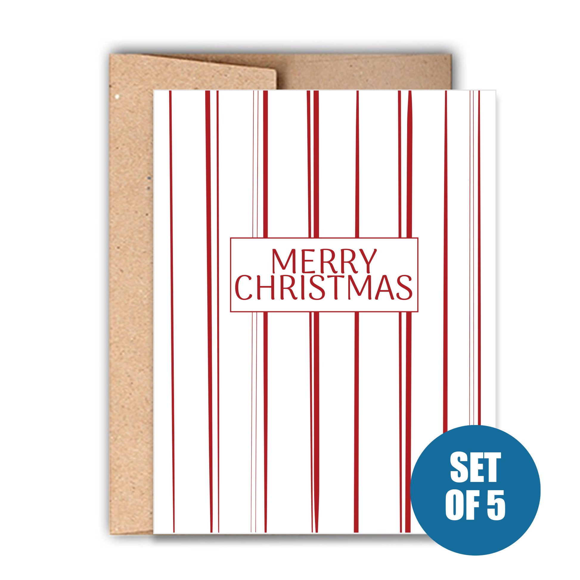 Merry Christmas Card Set of 5