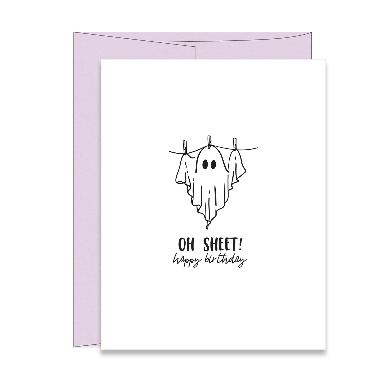 Funny Ghost Birthday Card