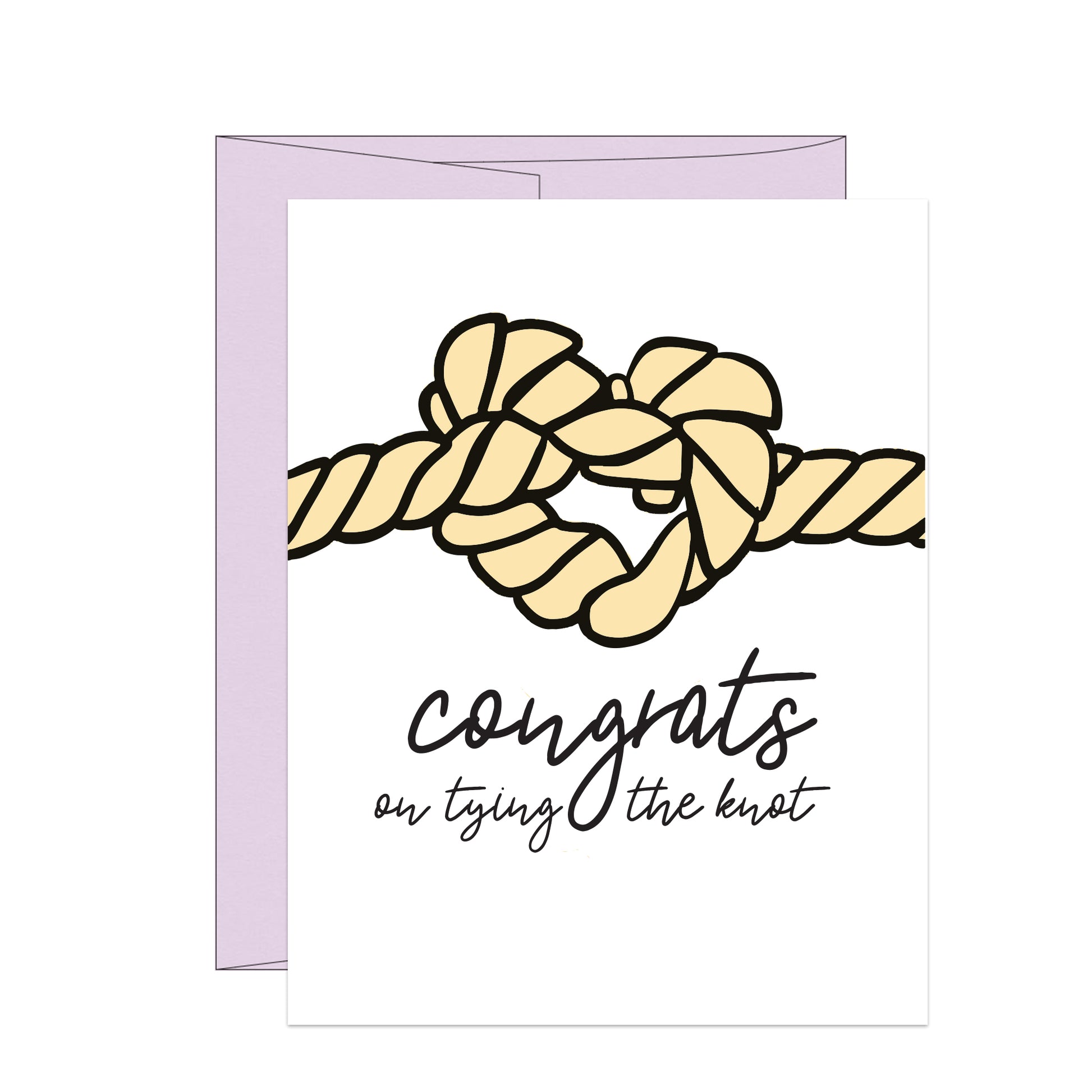 Tie the Knot Wedding Card