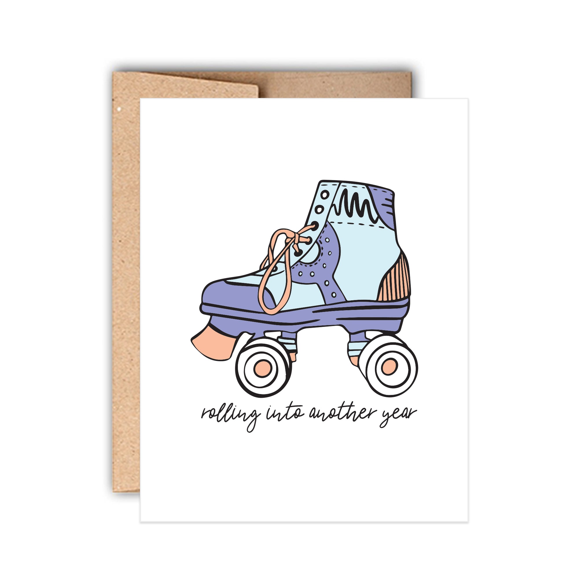 Roller Skate Retro Birthday Card
