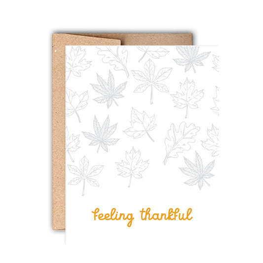 Fall Thanksgiving Letterpress Card