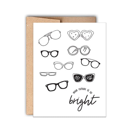 Future is Bright Sunglasses Graduation Card