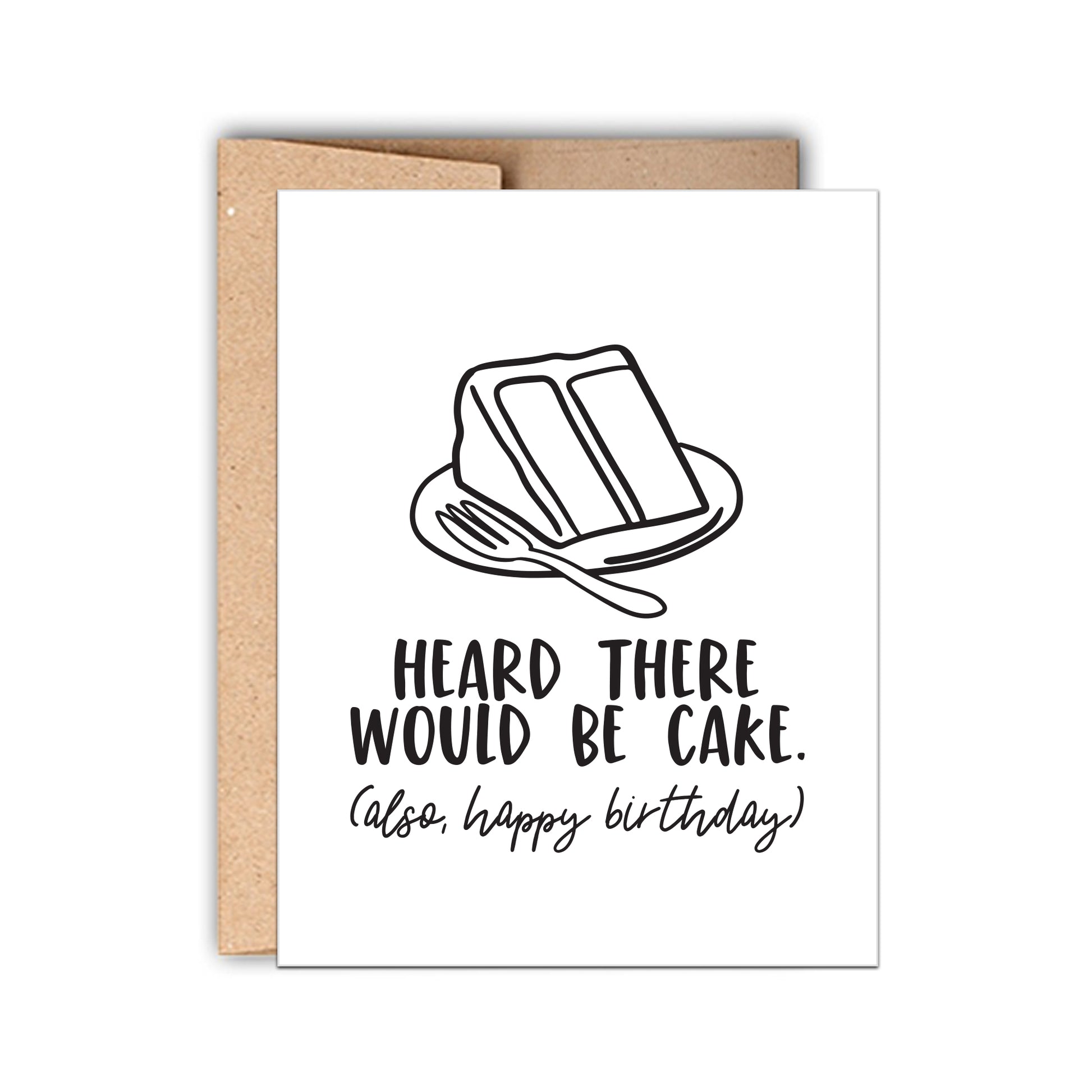 Heard there would be Cake Funny Birthday Card