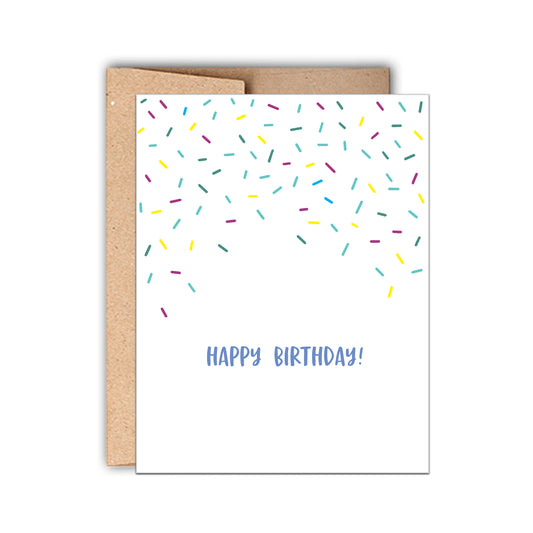 Birthday Sprinkles Cute Birthday Card