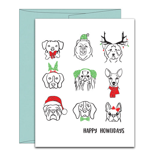 Dog Lovers Holiday Card